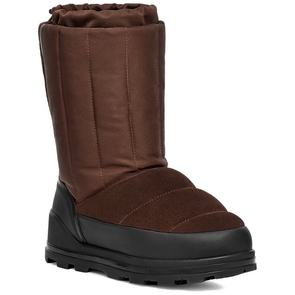 UGG Shoes - UGG Klamath Short Snow Boots Puffer Winter Warm Cedar Suede Brown Women's Size 7